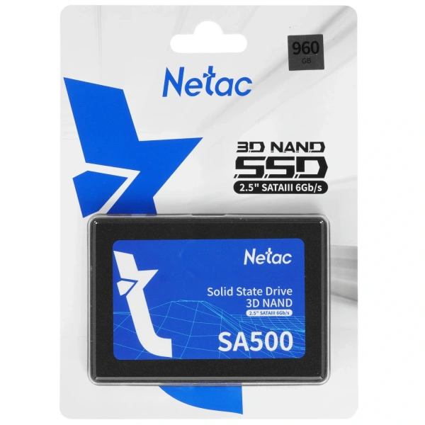 Купить 960 гб 2.5" sata накопитель netac sa500 [nt01sa500-960-s3x]