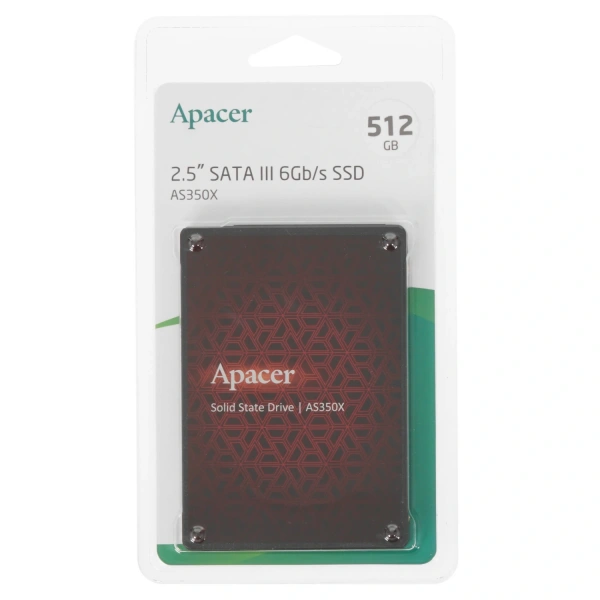 Купить 512 гб 2.5" sata накопитель apacer as350x [ap512gas350xr-1]