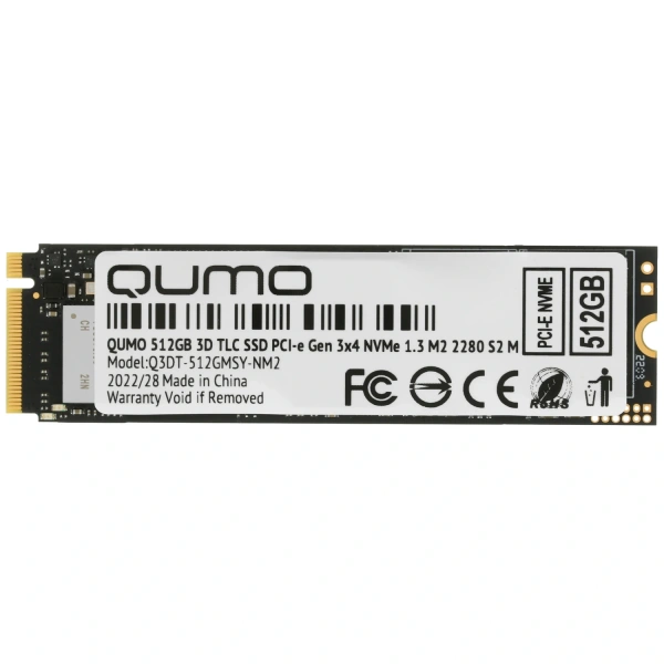 Купить 512 гб m.2 nvme накопитель qumo novation [q3dt-512gmsy-nm2]