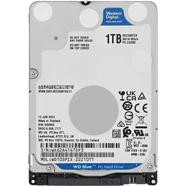 Купить 1 тб жесткий диск wd blue [wd10spzx]