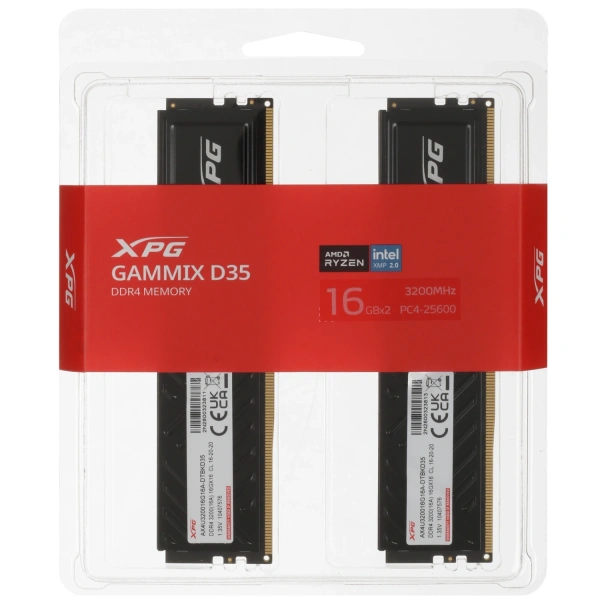 Купить оперативная память adata xpg gammix d35 [ax4u320016g16a-dtbkd35] 32 гб