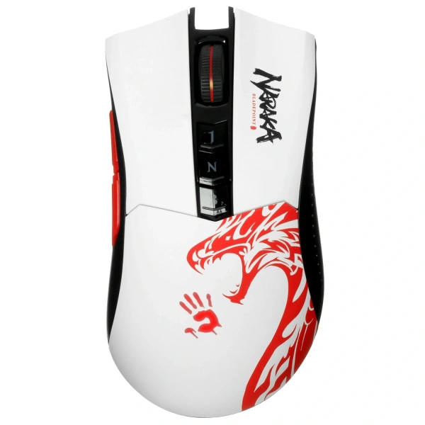 Купить мышь беспроводная a4tech bloody r90 plus naraka  белый