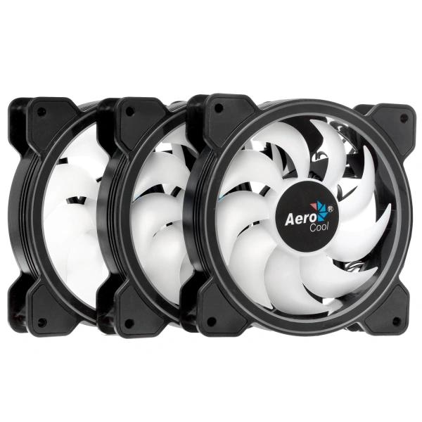 Купить комплект вентиляторов aerocool saturn 12f argb pro 3 pcs + hub