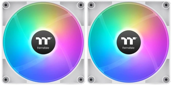 Купить комплект реверсных вентиляторов thermaltake ct140 reverse argb white [cl-f174-pl14sw-a]