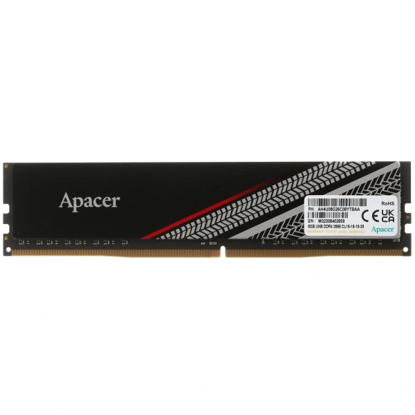 Купить оперативная память apacer tex [ah4u08g26c08ytbaa-1] 8 гб