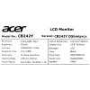 Купить 23.8" монитор acer cb242yd5bmiprcx черный