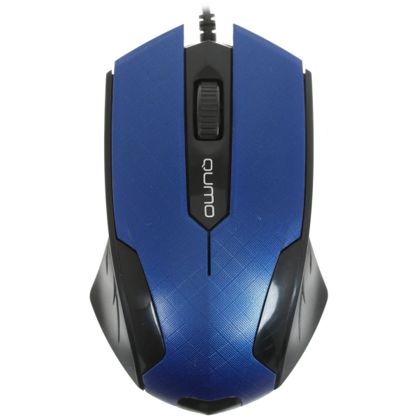 Купить мышь проводная qumo office m14 [24135] голубой