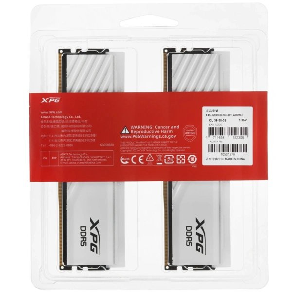 Купить оперативная память adata xpg lancer blade rgb [ax5u6000c3616g-dtlabrwh] 32 гб