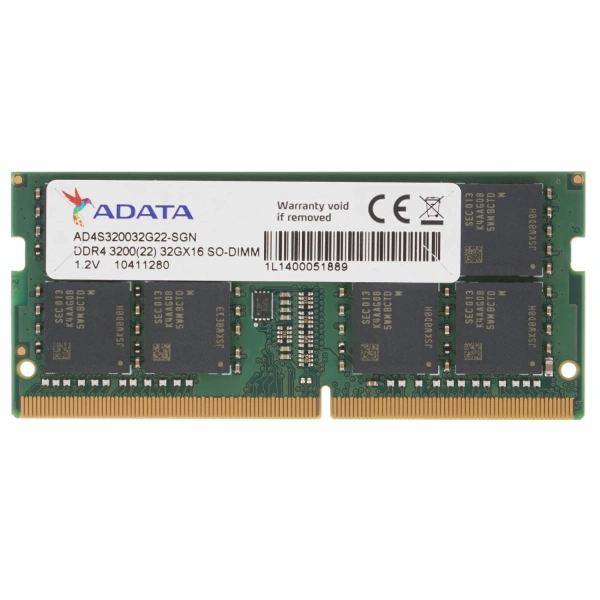 Купить оперативная память sodimm adata premier [ad4s320032g22-sgn] 32 гб