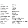 Купить 27" монитор msi mag 274qrfw белый