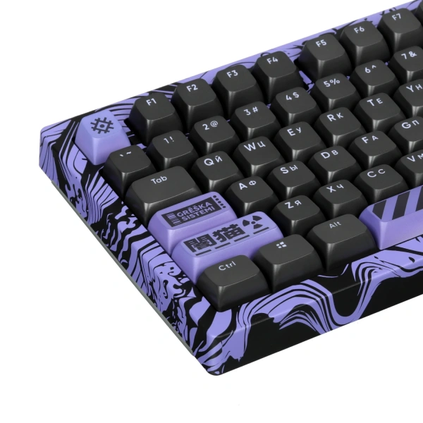 Купить клавиатура проводная дарк проджект x akko 5075s purple