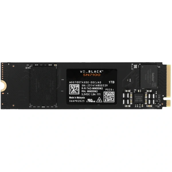 Купить 1000 гб m.2 nvme накопитель wd black sn7100 [wds100t4x0e]