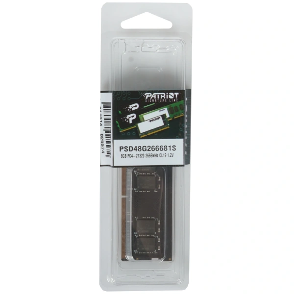 Купить оперативная память sodimm patriot signature line [psd48g266681s] 8 гб