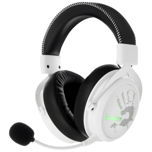 Купить беспроводные/проводные наушники a4tech bloody mr590 sports белый