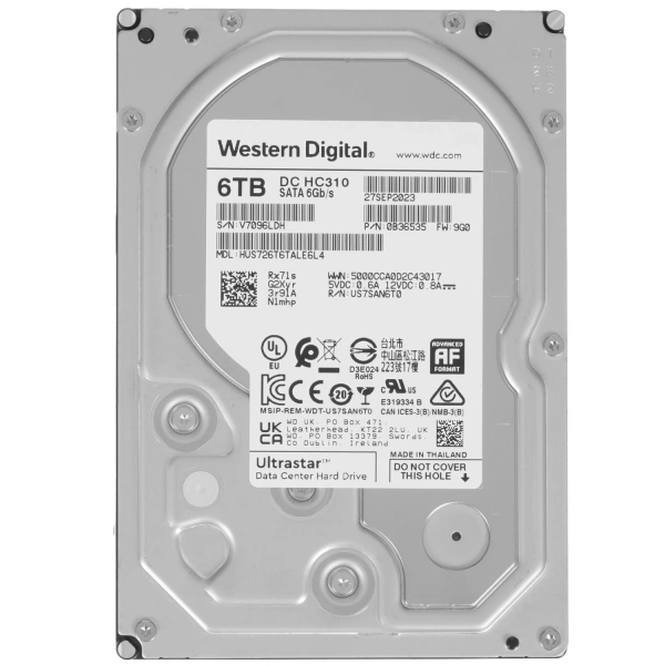 Купить 6 тб жесткий диск wd ultrastar dc hc310 [hus726t6tale6l4]