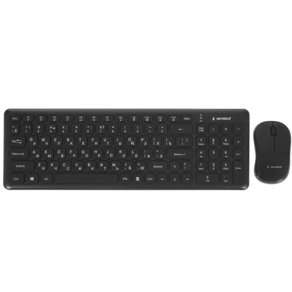 Купить клавиатура+мышь беспроводная   gembird kbs-9200 черный