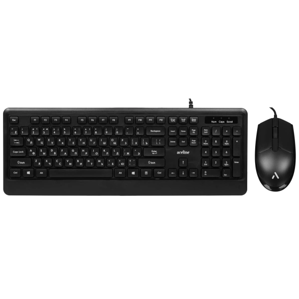Купить клавиатура+мышь  проводная  aceline ky-348 черный