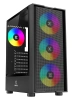 Купить корпус xastra a301 [a301-bk-fc120frgb-4f-gl] черный