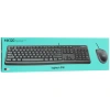 Купить клавиатура+мышь  проводная  logitech desktop mk120 черный