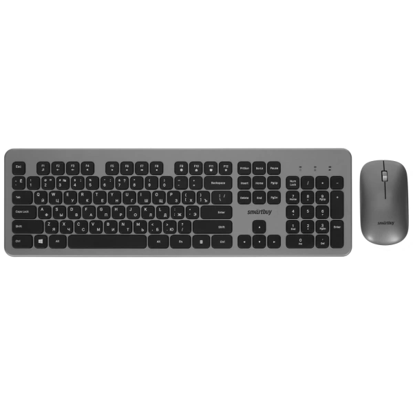 Купить клавиатура+мышь беспроводная   smartbuy sbc-233375ag-gk серебристый