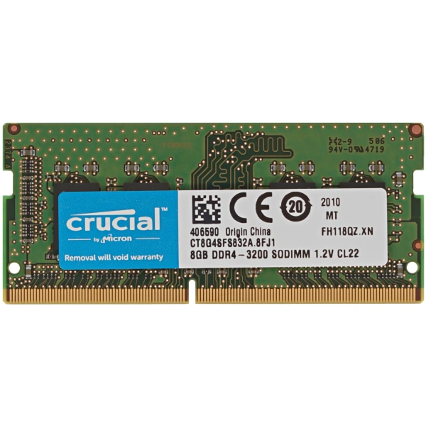 Купить оперативная память sodimm crucial [ct8g4sfs832a] 8 гб