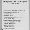 Купить 16" ноутбук hp spectre x360 16-f1032nn синий