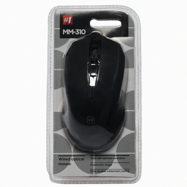 Купить мышь проводная defender mm-310 [52310] черный