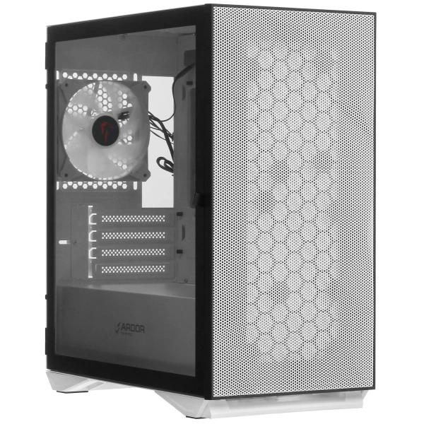 Купить корпус ardor gaming rare minicase ms3 mesh wg argb  белый