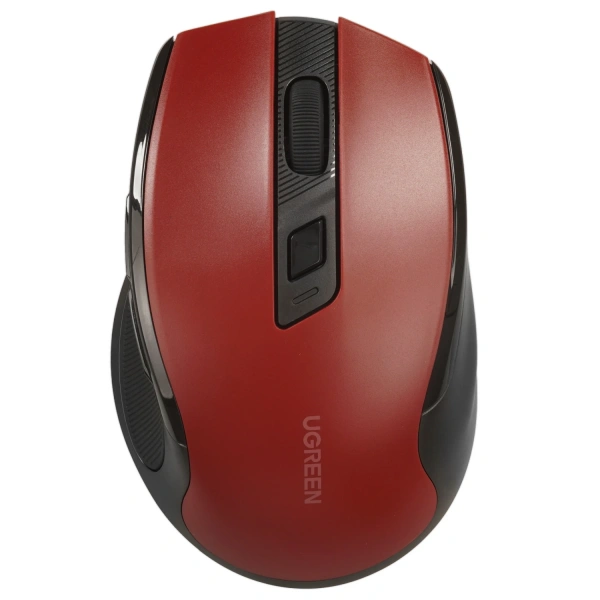Купить мышь беспроводная ugreen ergonomic wireless mouse [25752] красный