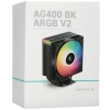 Купить кулер для процессора deepcool ag400 bk argb v2 [r-ag400-bkammn-gjd]