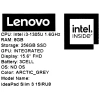 Купить 15.6" ноутбук lenovo ideapad slim 3 15iru8 серый