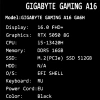 Купить 16" ноутбук gigabyte gaming a16 cth черный
