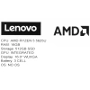 Купить 16" ноутбук lenovo ideapad slim 3 16abr8 серый