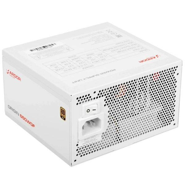 Купить блок питания ardor gaming origin 650wgf white  белый