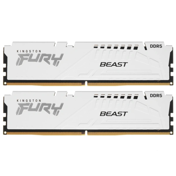 Купить оперативная память kingston fury beast white [kf556c40bwk2-32] 32 гб