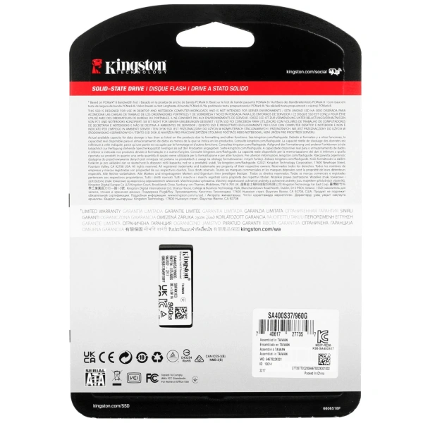 Купить 960 гб 2.5" sata накопитель kingston a400 [sa400s37/960g]