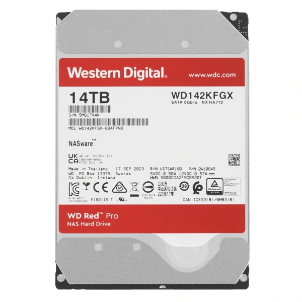 Купить 14 тб жесткий диск wd red pro [wd142kfgx]