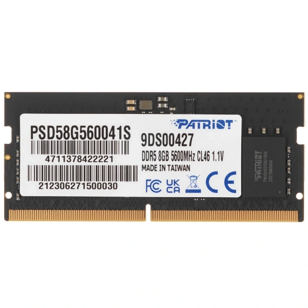 Купить оперативная память sodimm patriot signature [psd58g560041s] 8 гб