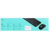 Купить клавиатура+мышь беспроводная   logitech mk220 черный