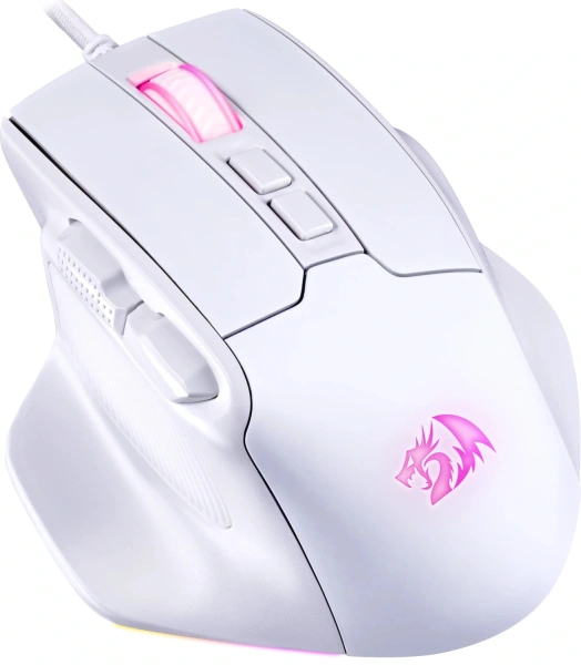 Купить мышь проводная redragon bullseye [71861] белый