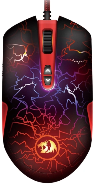 Купить мышь проводная redragon lavawolf [70236] черный