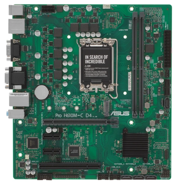 Купить материнская плата asus pro h610m-c d4-csm