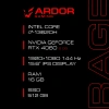 Купить 15.6" ноутбук ardor gaming rage r15-i7nd401 черный