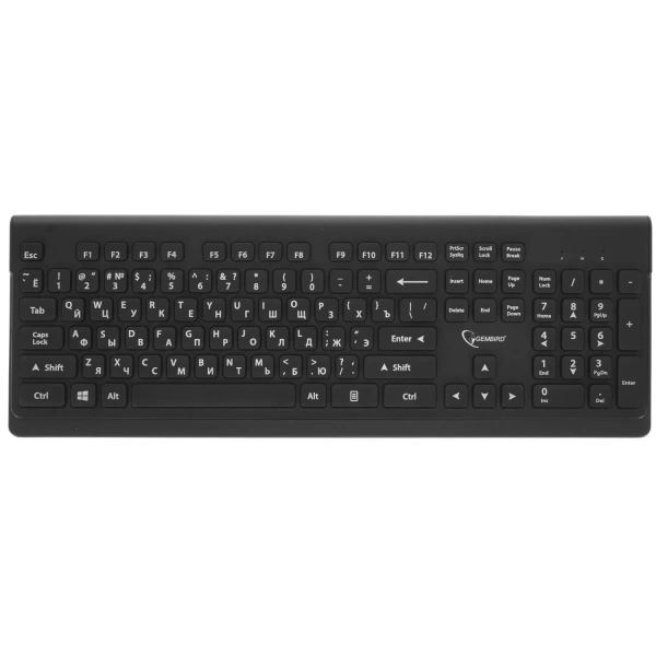 Купить клавиатура+мышь беспроводная   gembird kbs-7200 черный