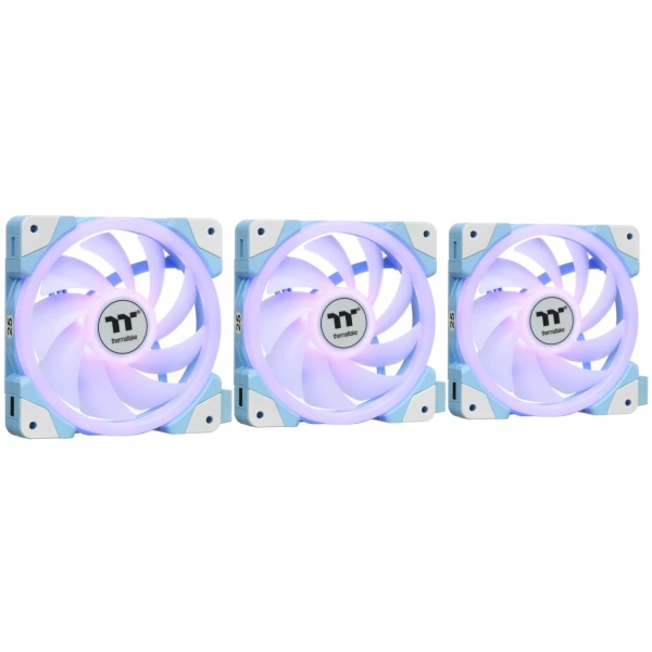 Купить комплект вентиляторов thermaltake swafan ex12 argb sync pc cooling fan hydrangea blue tt premium edition [cl-f183-pl12bu-a]