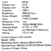 Купить 23.8" монитор msi modern md2412pw белый