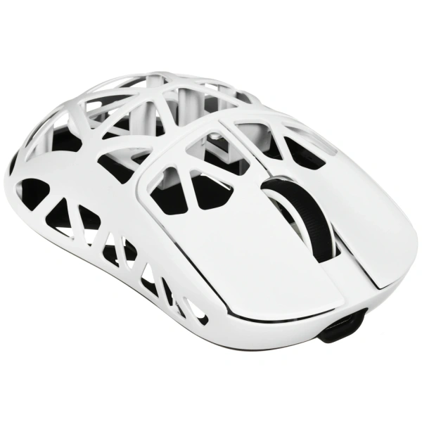 Купить мышь беспроводная/проводная attack shark r2 pure white [shark r2 white] белый