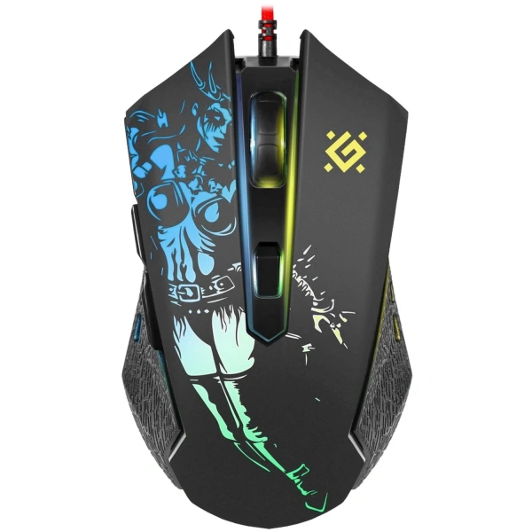 Купить мышь+коврик проводная defender sin'sister gm-933 [52933] черный