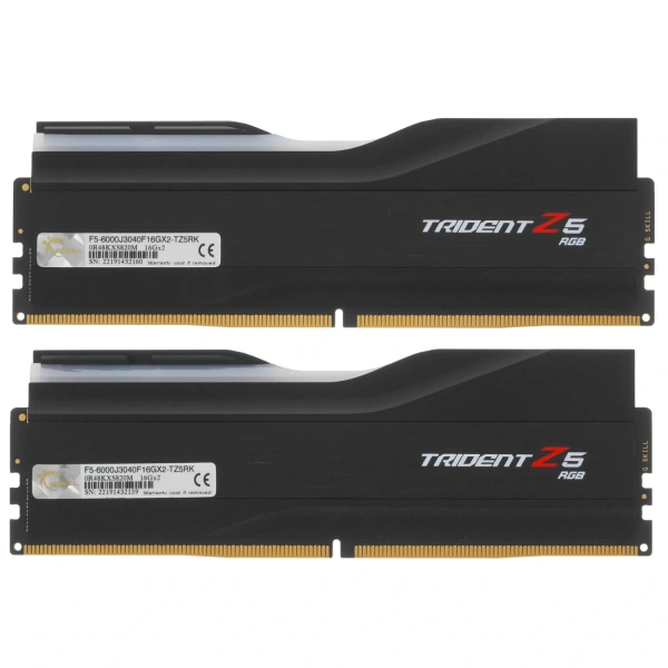 Купить оперативная память g.skill trident z5 rgb [f5-6000j3040f16gx2-tz5rk] 32 гб