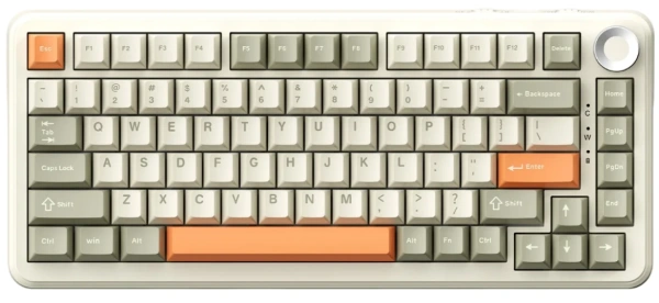 Купить клавиатура проводная + беспроводная ajazz ak820 max [f8-ak820max-3-rgb-diy-ffs-gco]